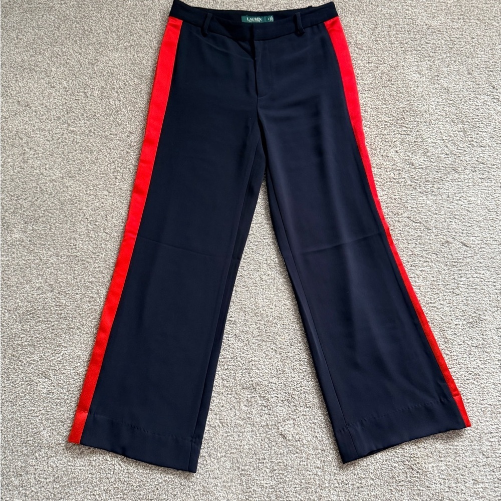 Ralph Lauren Navy and Red Trousers